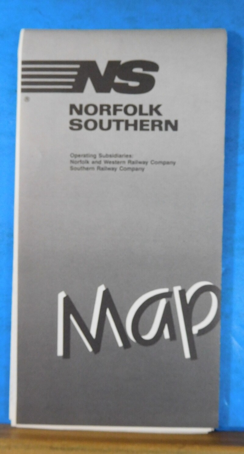Map Norfolk Southern Operating subsidiaries 1985 NS