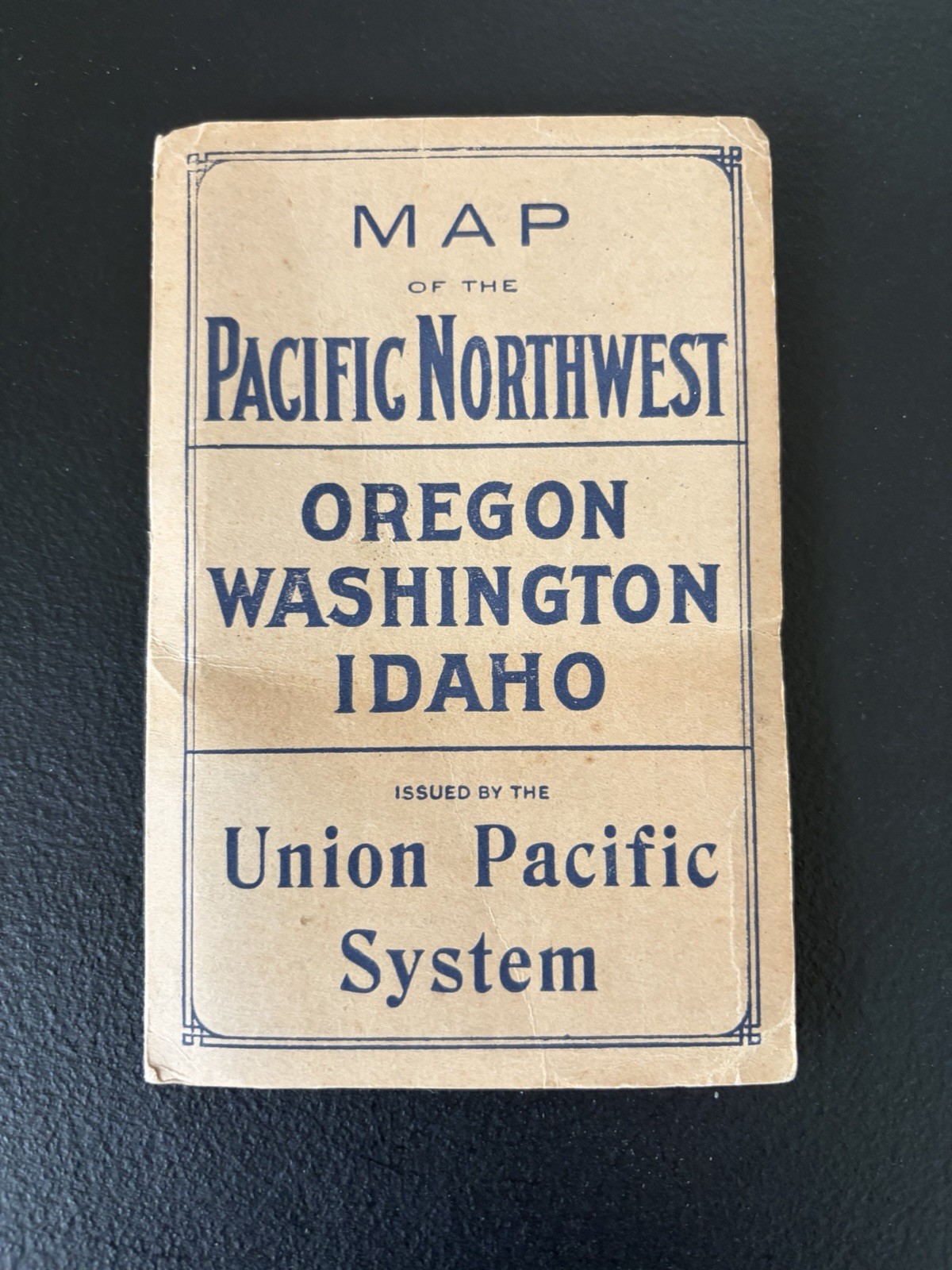 1915 Map Of The Pacific Northwest Oregon Washington Idaho Union Pacific System