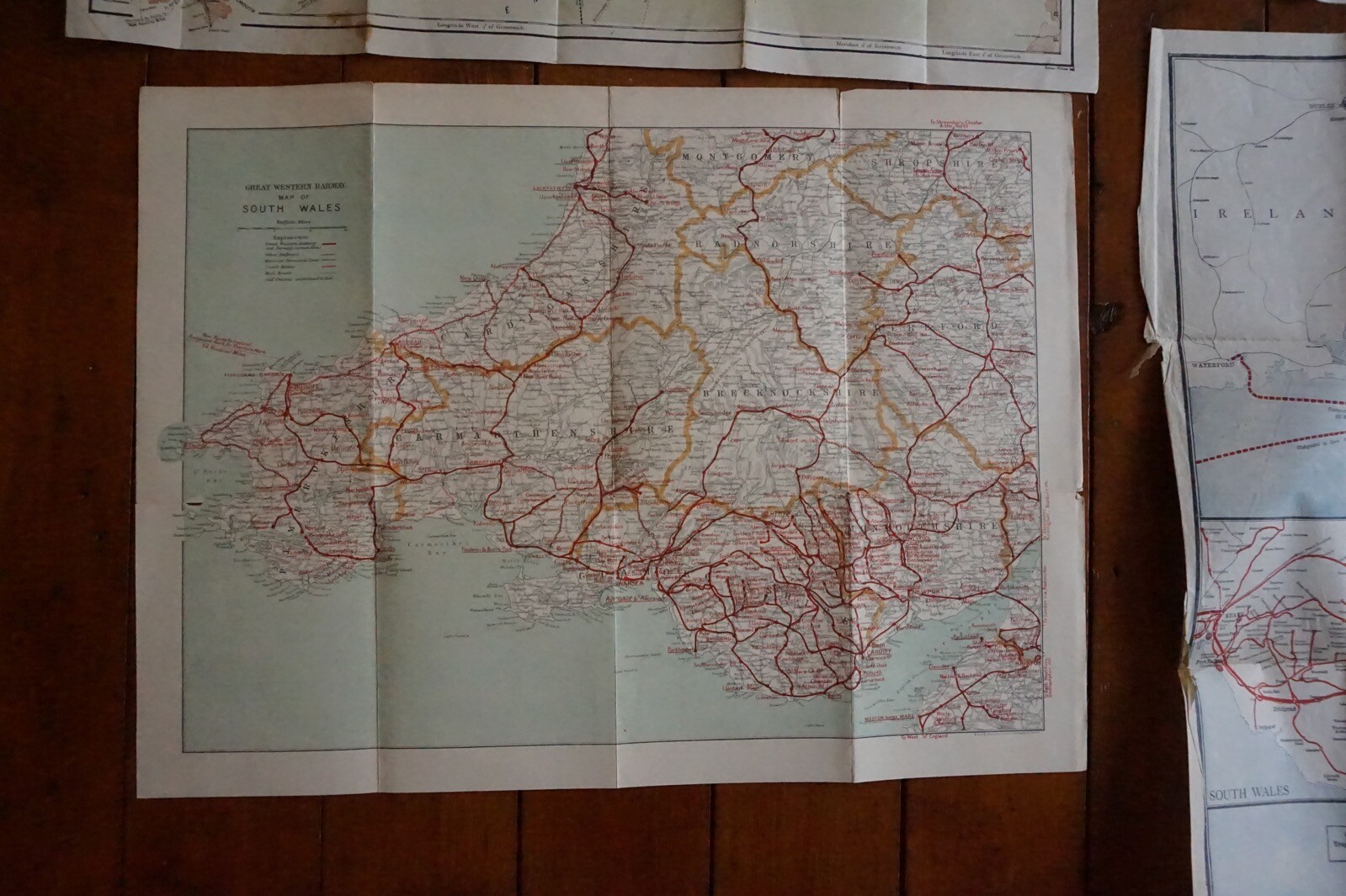 GWR Great Western Railway Map x5 Ref C