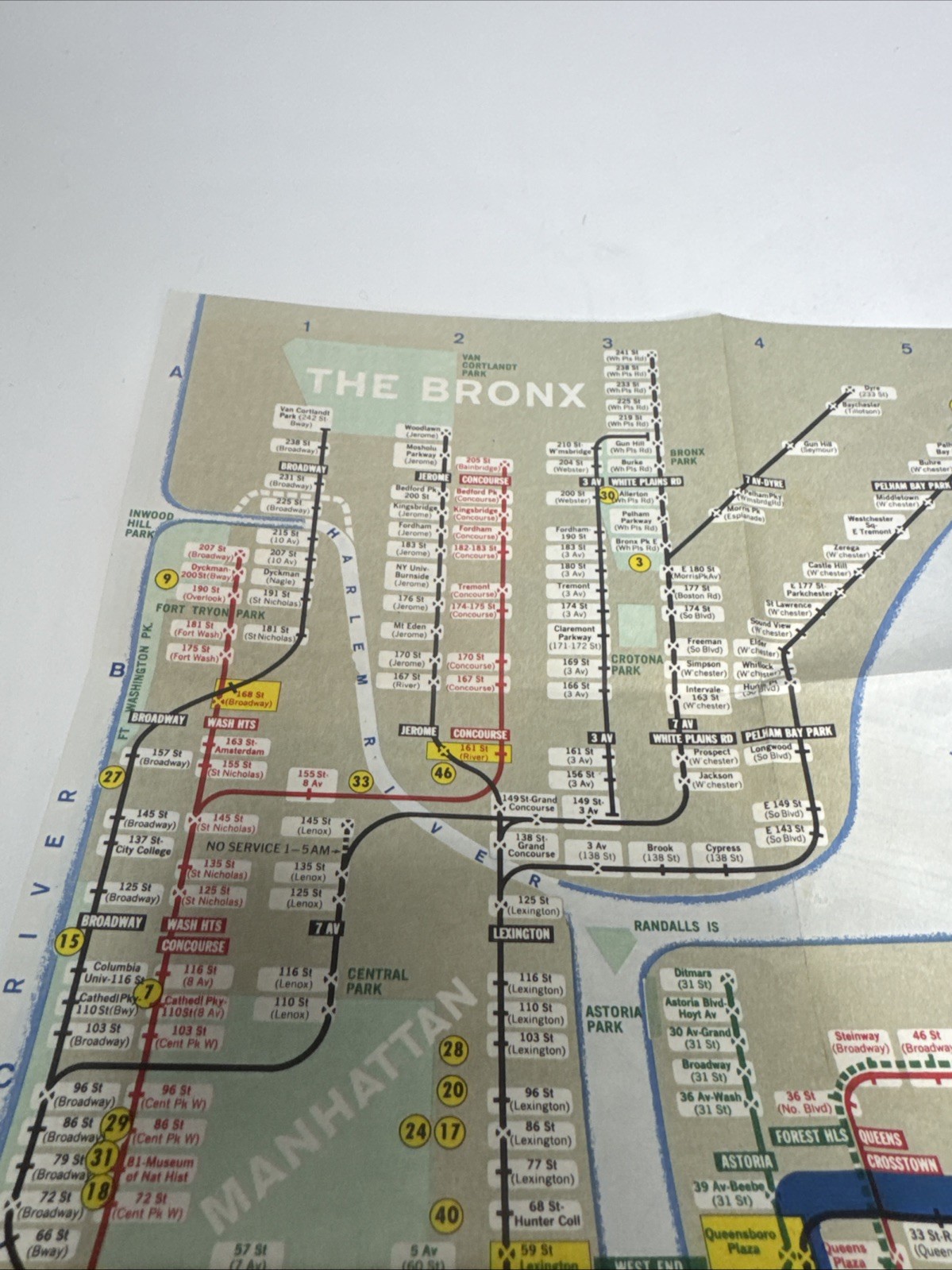 1964 NY Worlds Fair Subway Map New York City Transit Authority Vintage Original