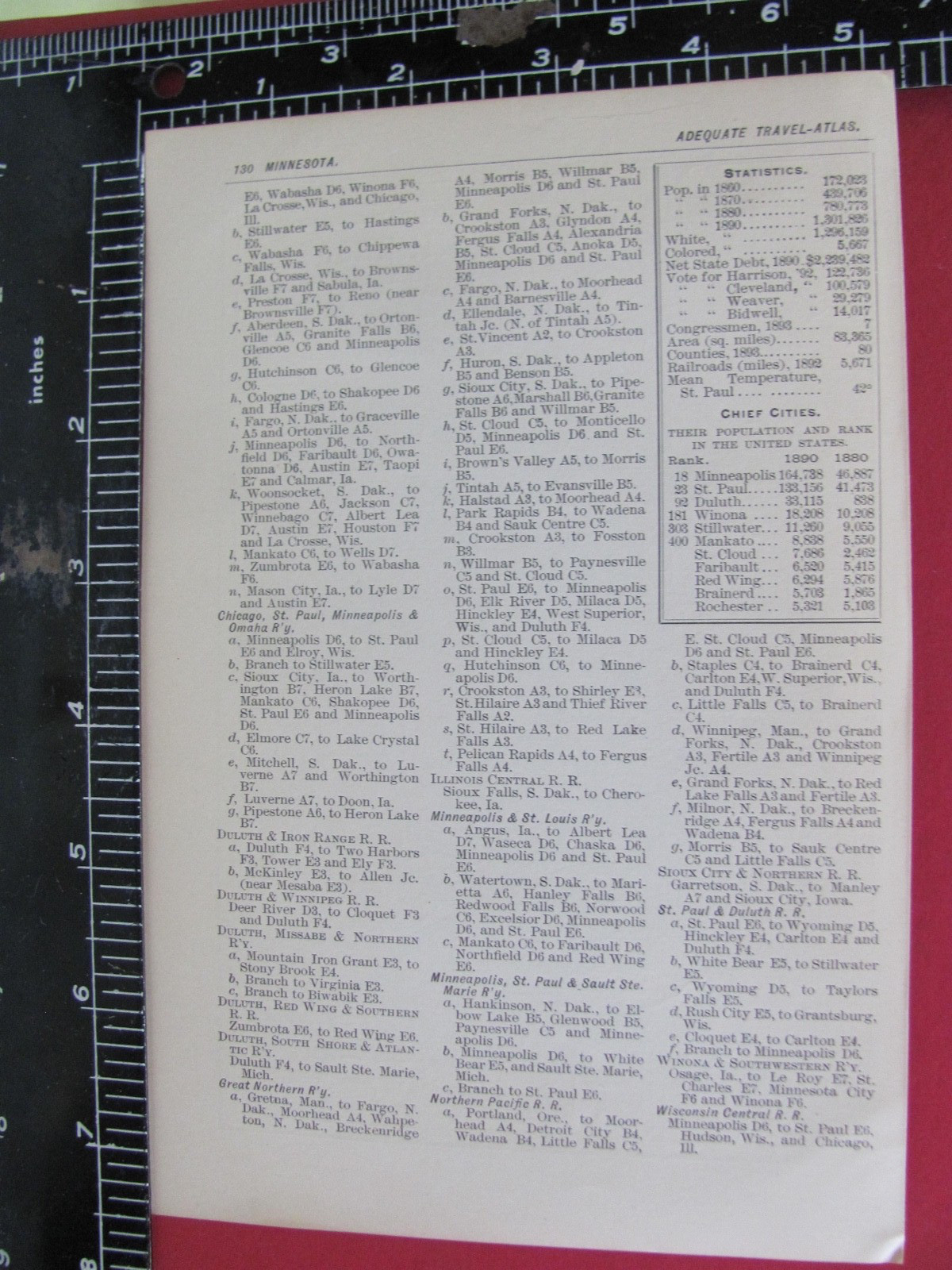 1893 MINNESOTA MINNEAPOLIS ST PAUL MAPS GENEALOGY HISTORY RAILROADS DEPOTS DATA