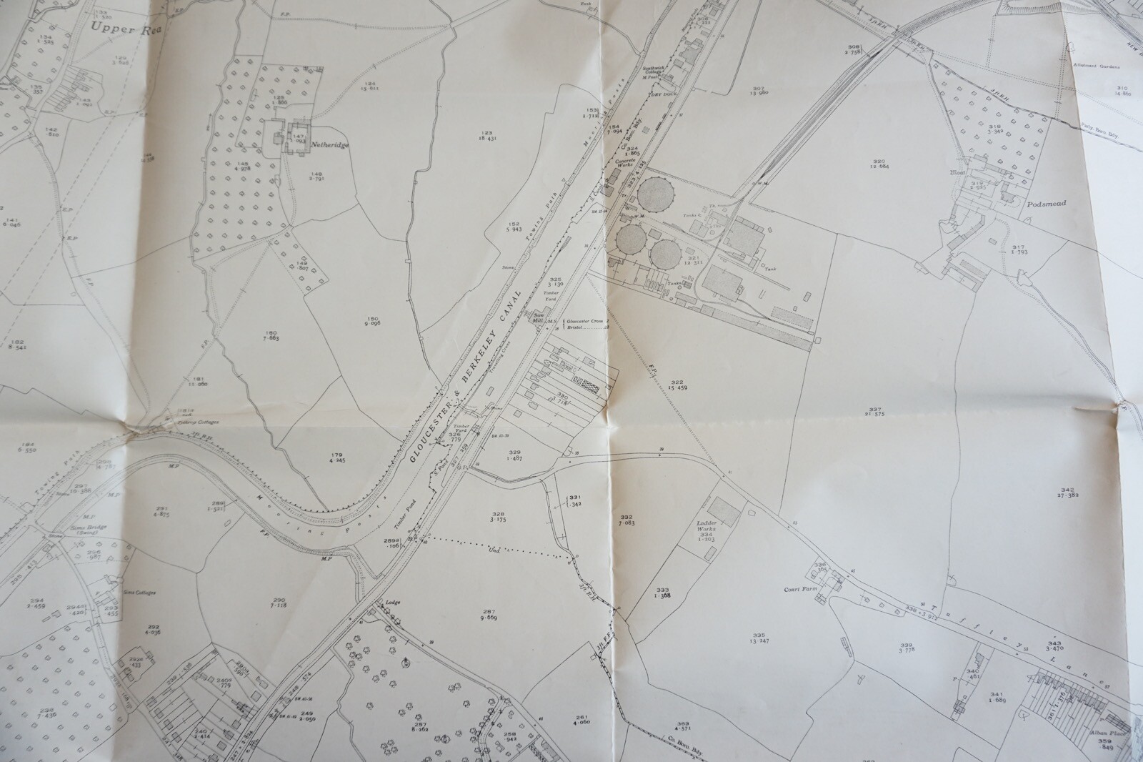 1936 Gloucester New Docks Branch LMSR Railway OS Railway Map