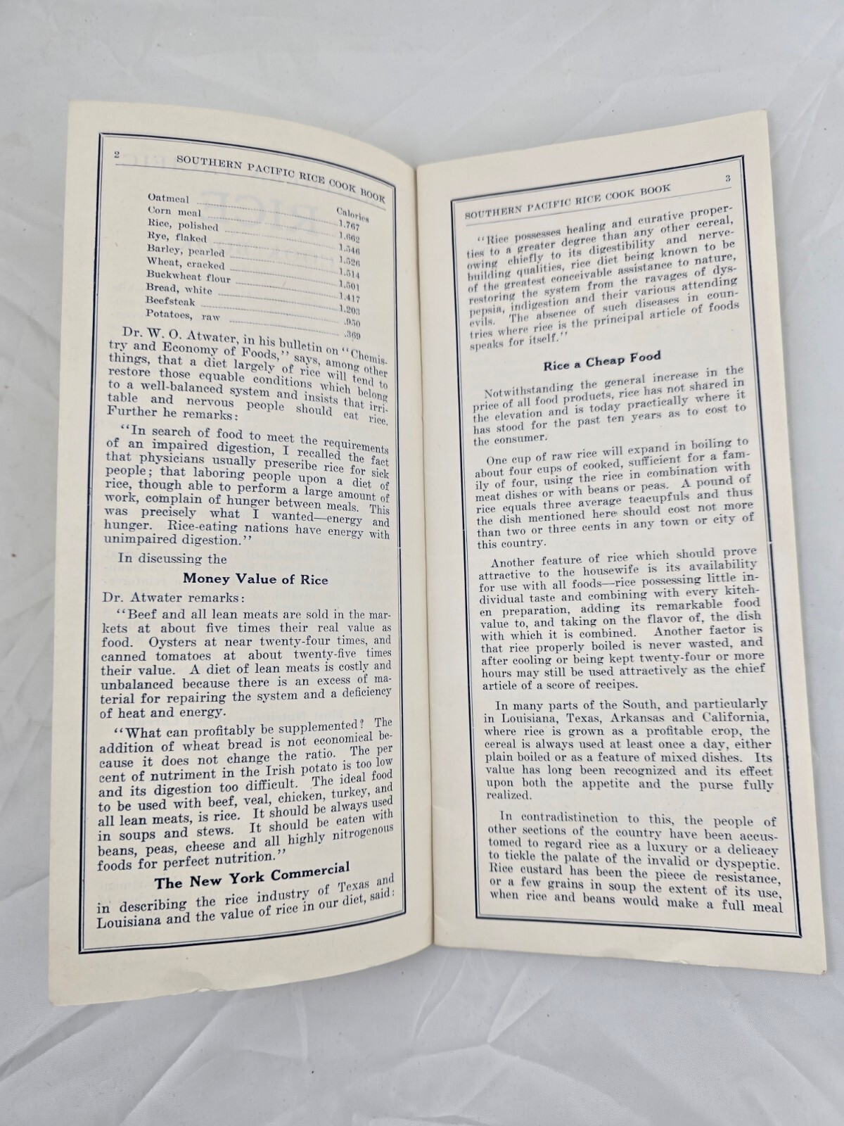1928 Southern Pacific “Rice: A Hundred Ways to Prepare It” ~Map of connections~