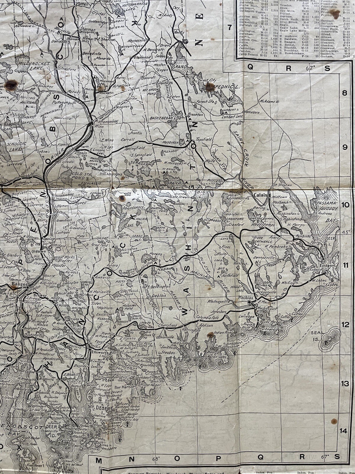 Antique 1907 New England Commercial & Route Survey Rail Road Electric Roads Map