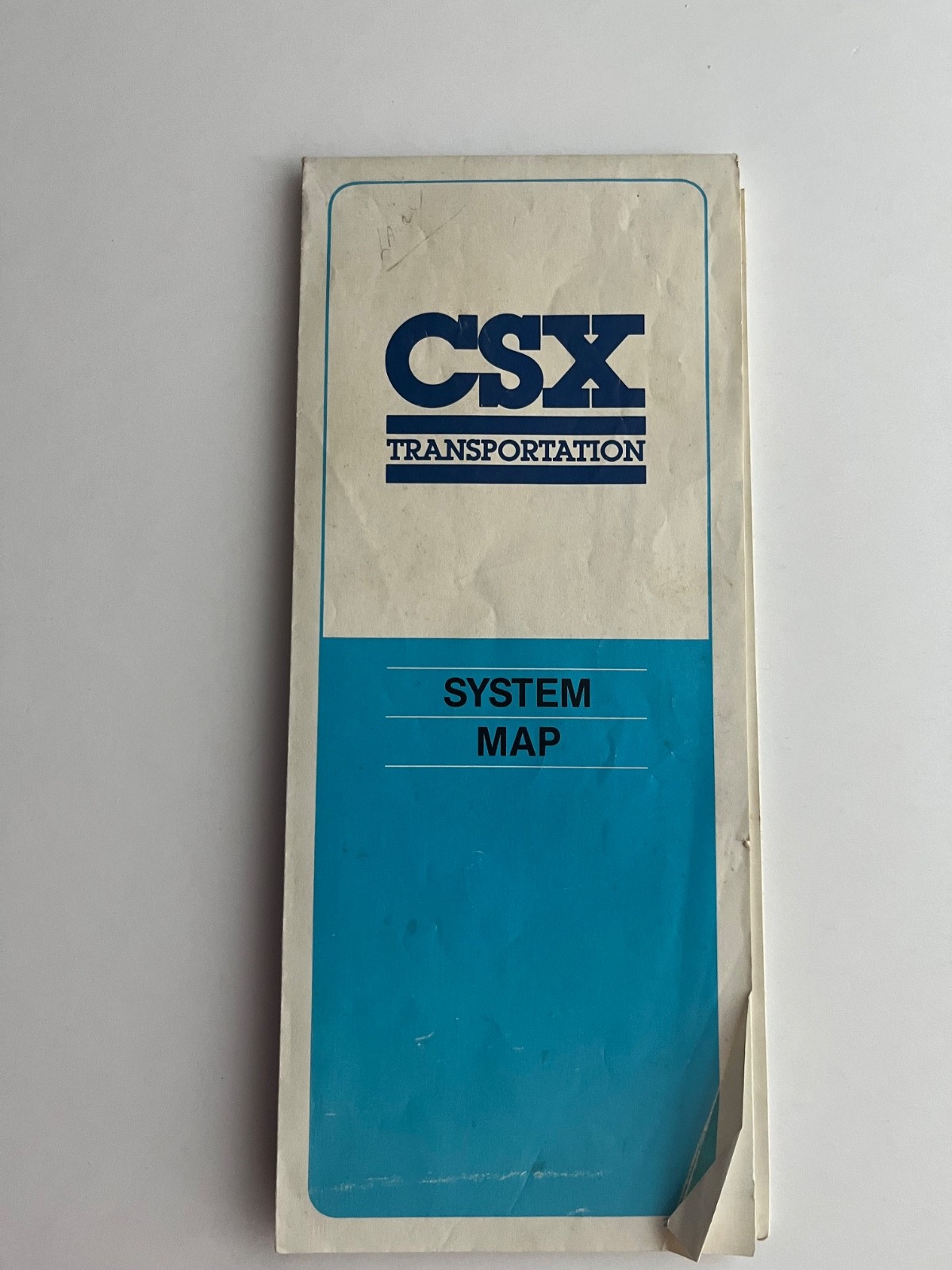 Two CSX foldable system maps.