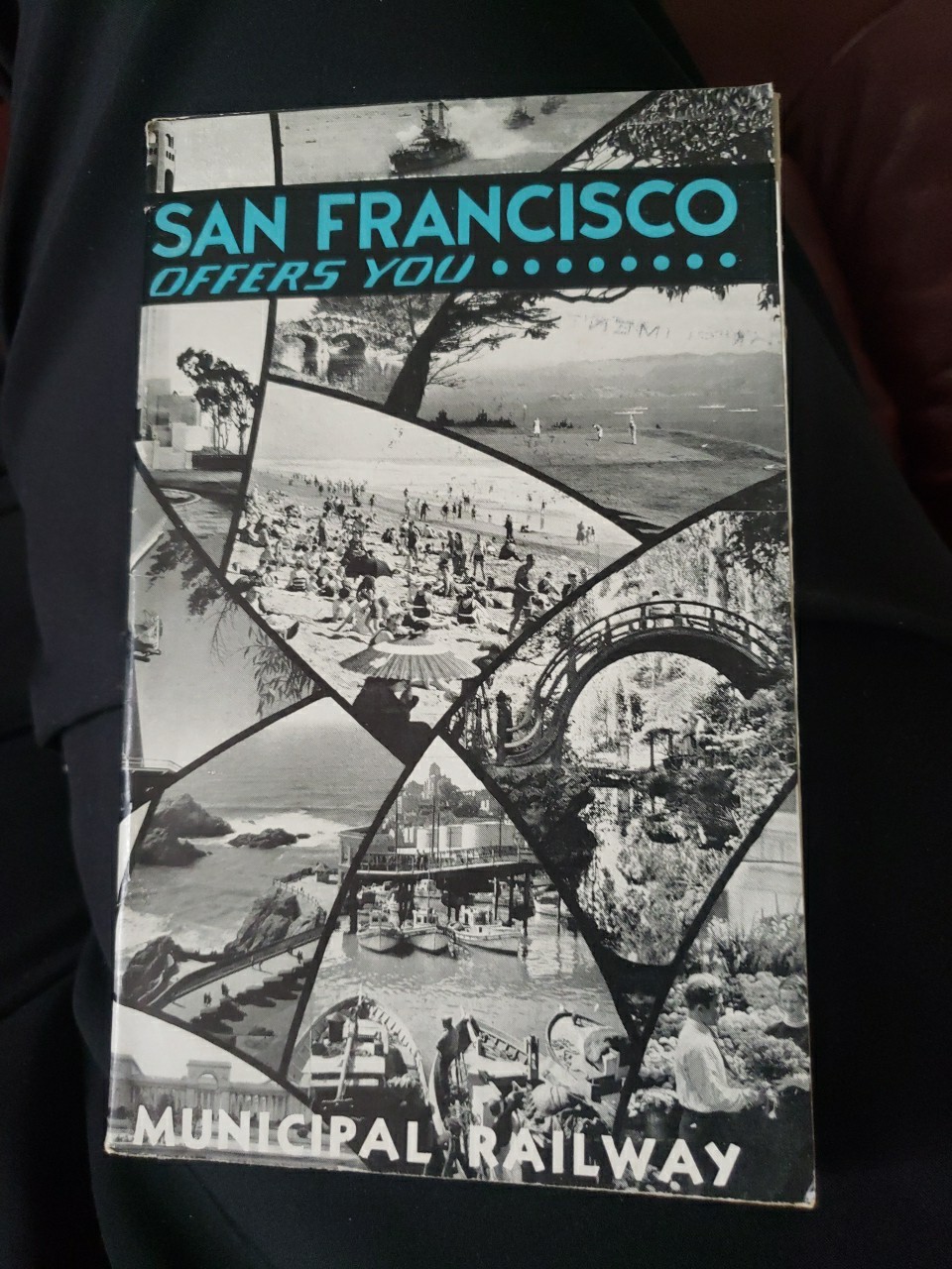 San Francisco Municipal Railway Schedule & Map Cars and Owls Service late 1930s