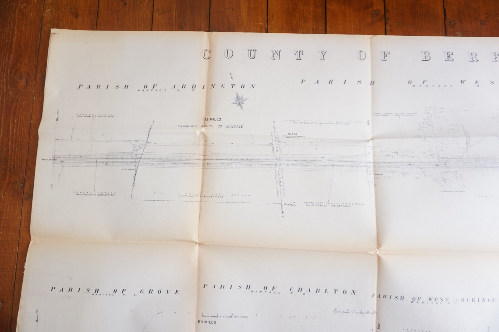 1933 GWR Lockinge Berkshire Railway Map Ref 2