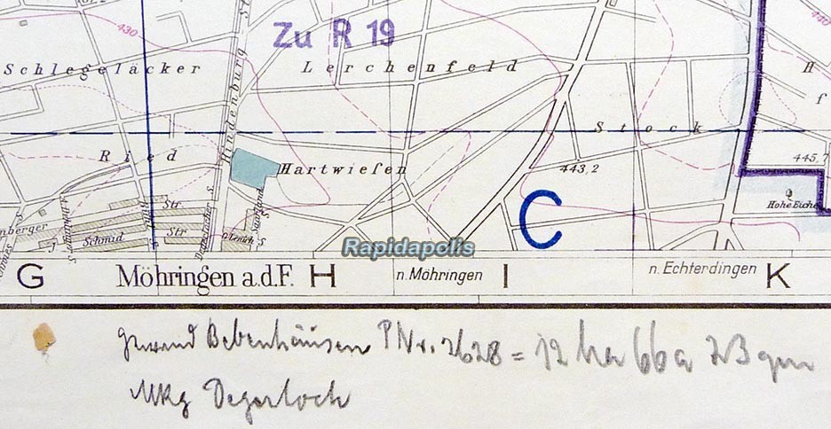 Original Official 1942 German CITY GOVERNMENT MAP OF STUTTGART ~ very rare