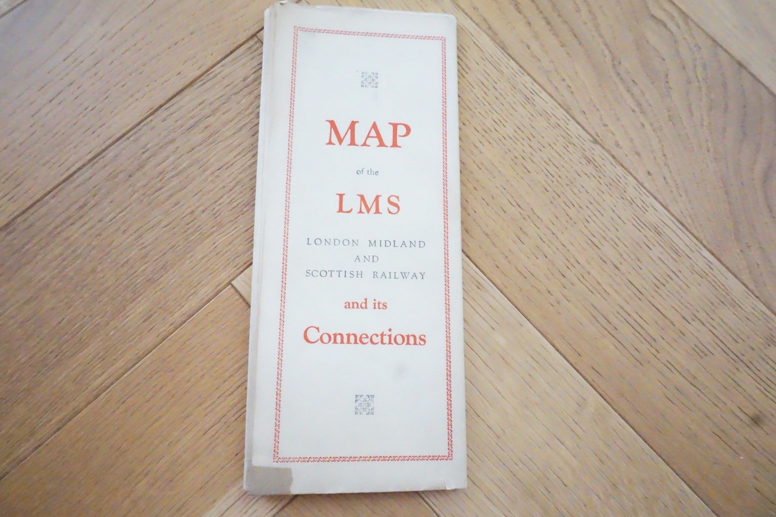 c1940s LMS Connections Railway Map