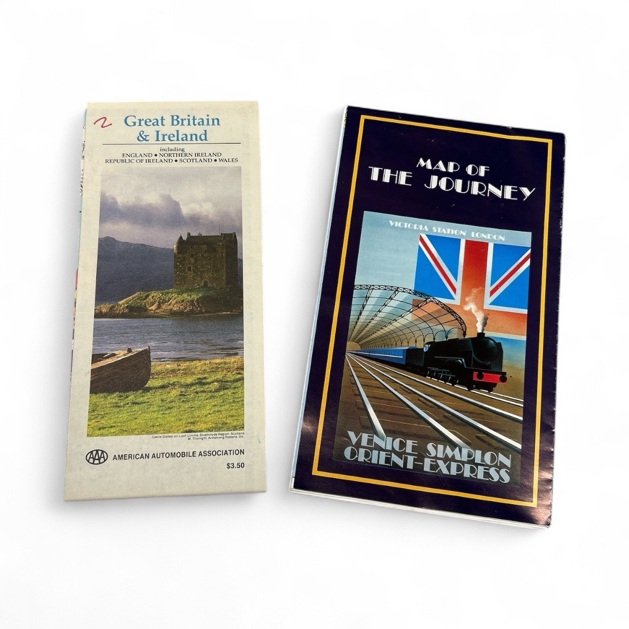 Venice Simplon Orient Express Pullman Map And aaa Map of Great Britain Ireland