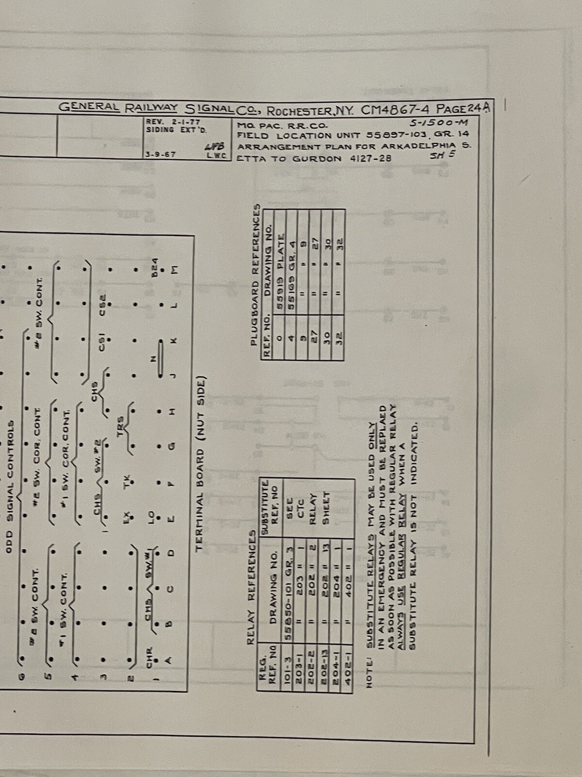 Twenty Original Pacific Railroad Company Engineering Blueprints / Maps