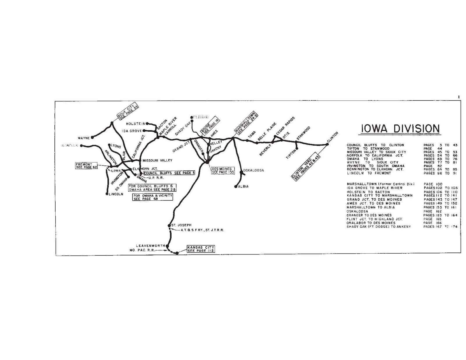 Chicago & Northwestern RR 1976 Iowa Division Track Chart PDF Pages on DVD