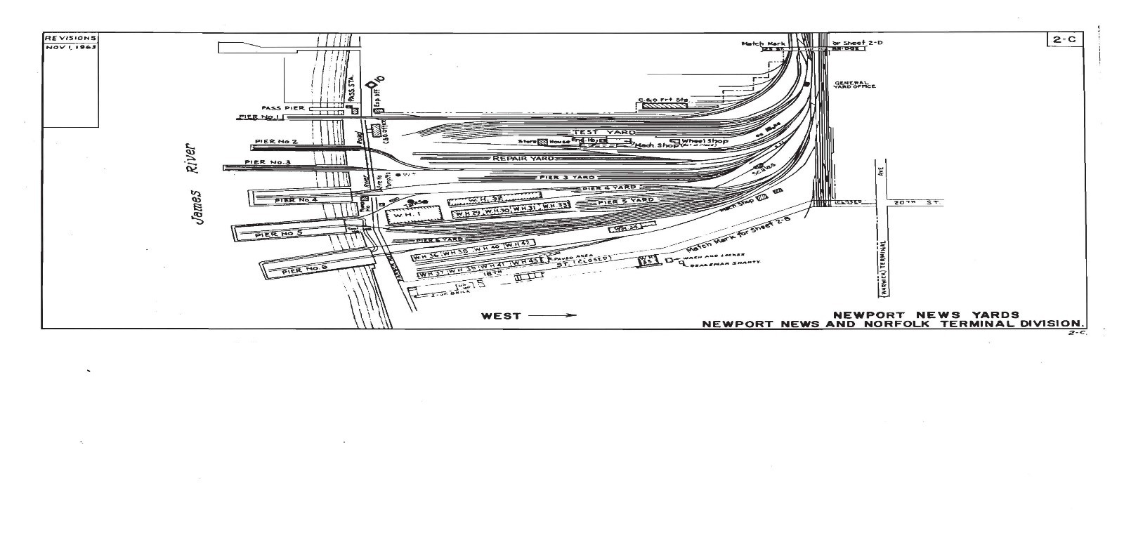 Chesapeake & Ohio 1967 Mainline Track Chart Diagram PDF Pages on DVD