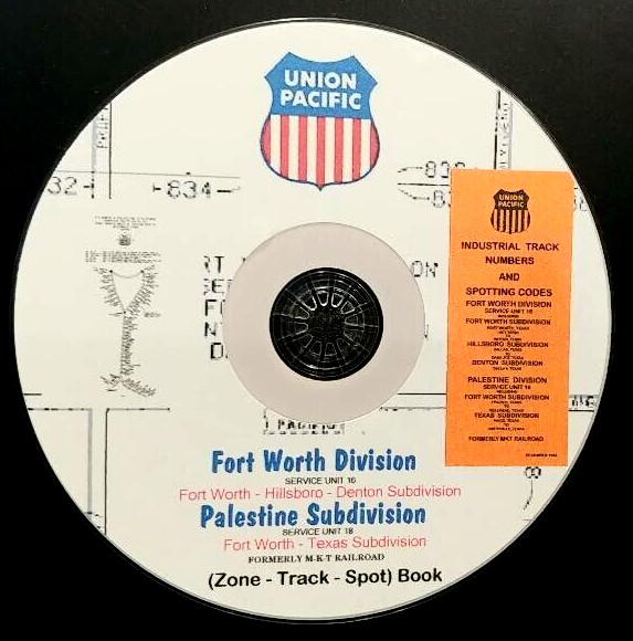 Union Pacific 1988 Ft Worth Unit 16 Palestine Unit 18 ZTS PDF pages on DVD