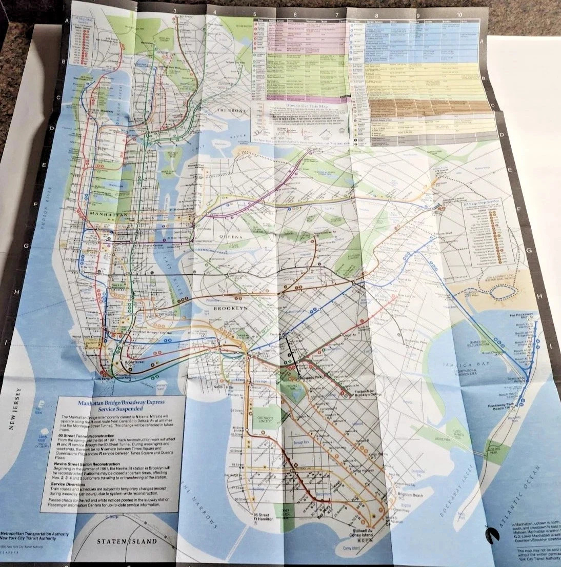 Lot of 8 New York City Subway Map Transit Railroad LIRR Vintage 1990s 2000s