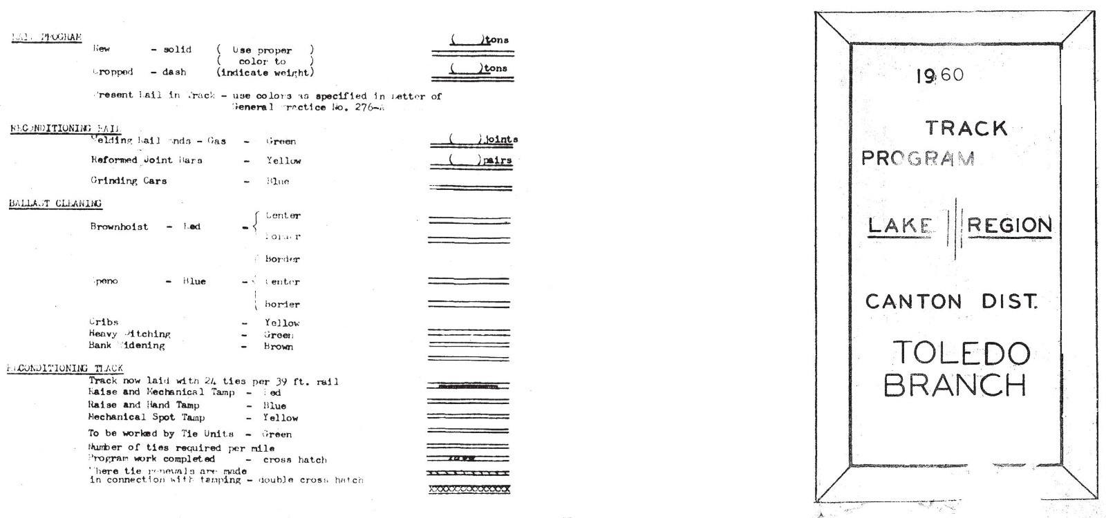 Pennsylvania RR 1960 Lake Region Canton-Toledo Br Track Chart PDF Pages on DVD