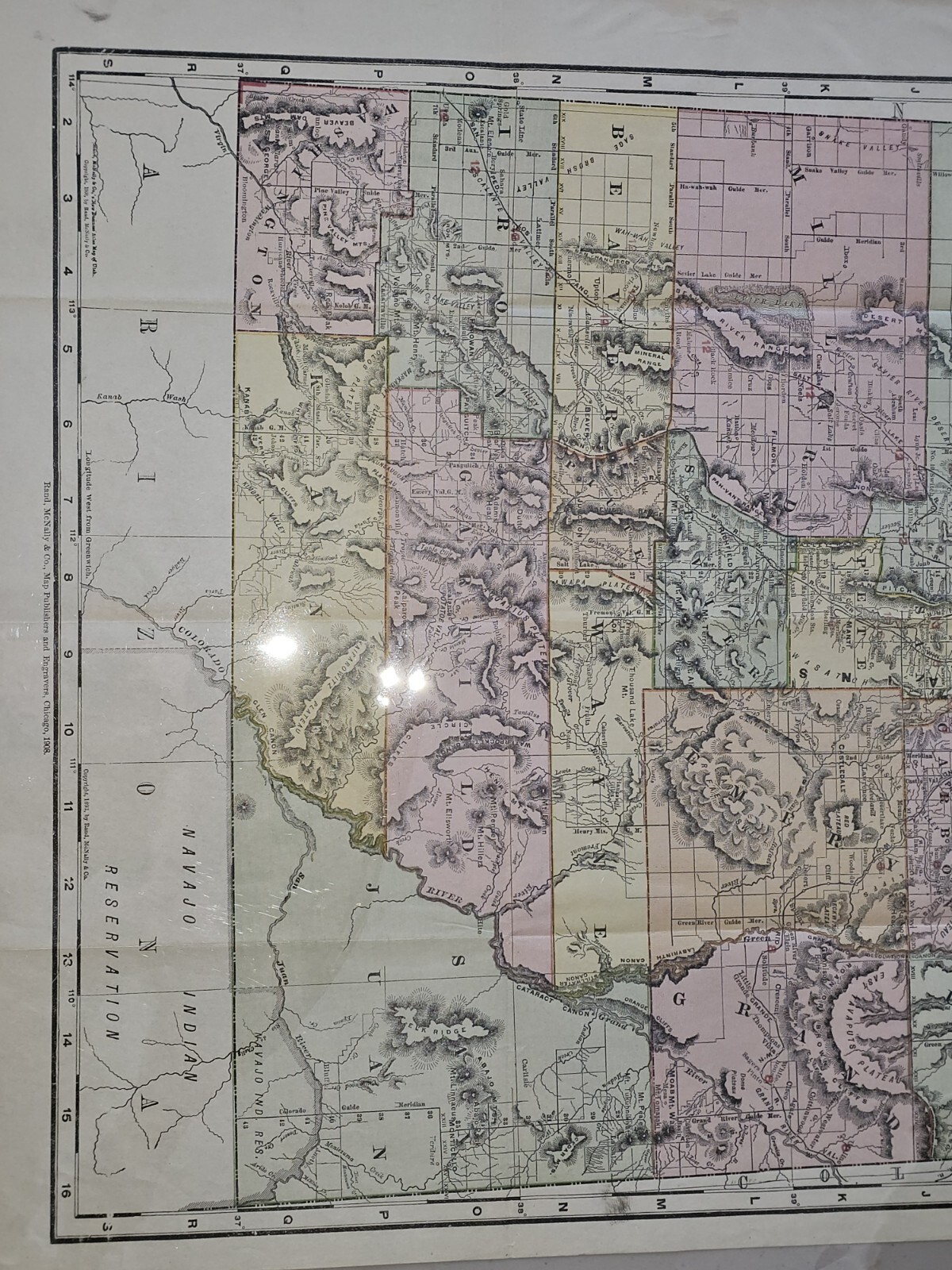 OLD RAND MCNALLY POCKET SHIPPERS GUIDE & RAILROAD MAP 1908 COLLECTIBLE TRANSPORT