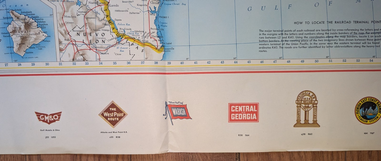Vintage 1958-’66 No.950 Lionel Railroad Map-United States, Rand McNally, 37 x 52