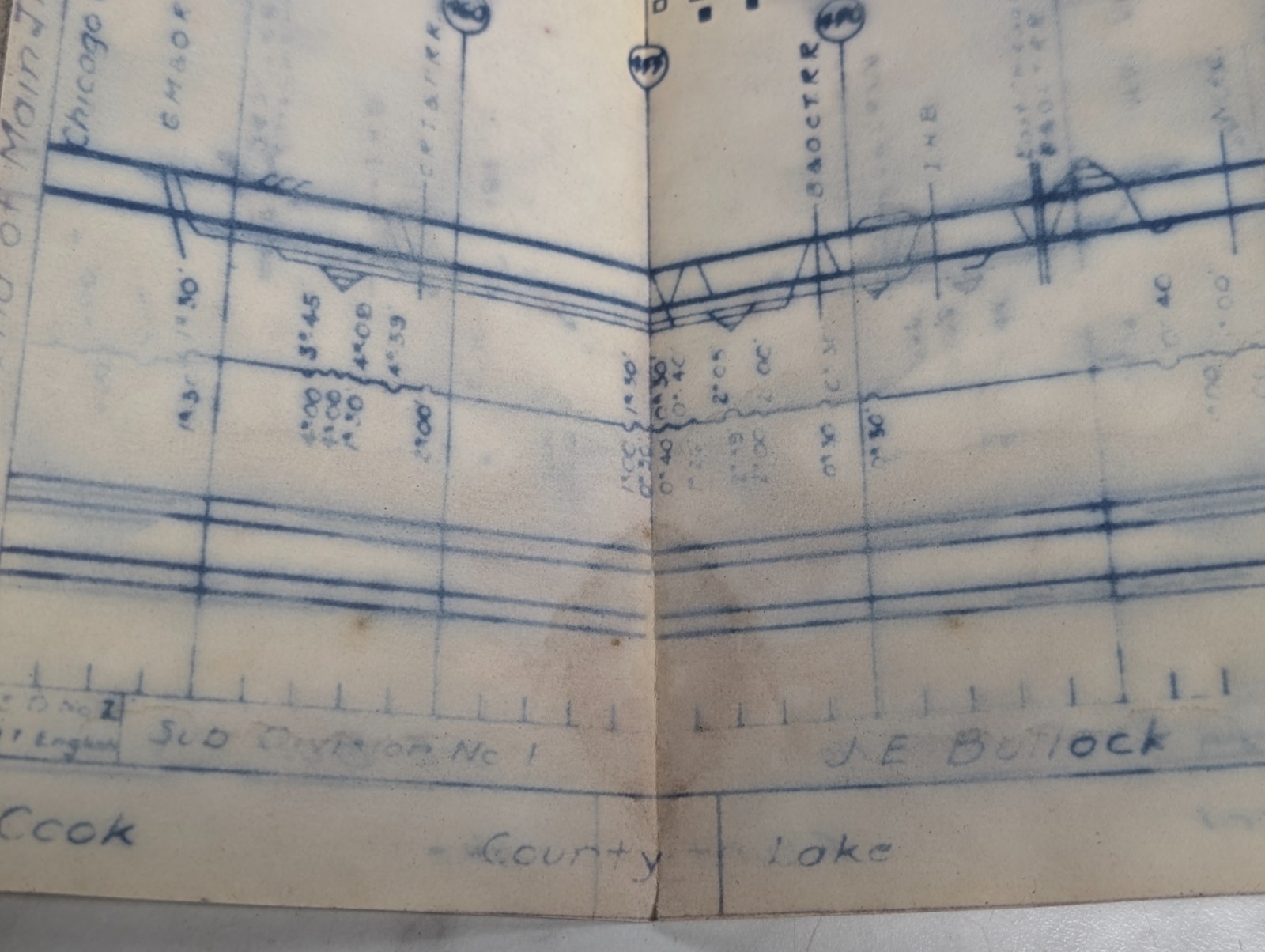Pennsylvania Railroad Western Region Ft Wayne Division Main Line Track Chart ~6′