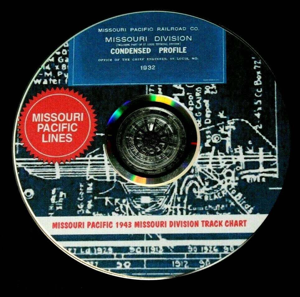 Missouri Pacific 1943 Missouri Division Condensed Profile PDF Pages on DVD