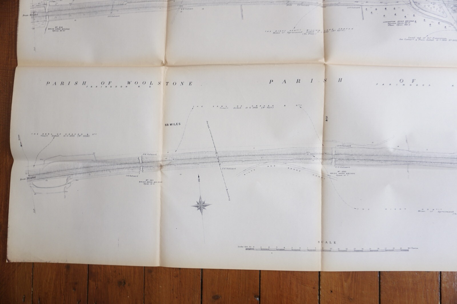 1933 GWR Uffington Balking Berkshire Railway Map Ref 6
