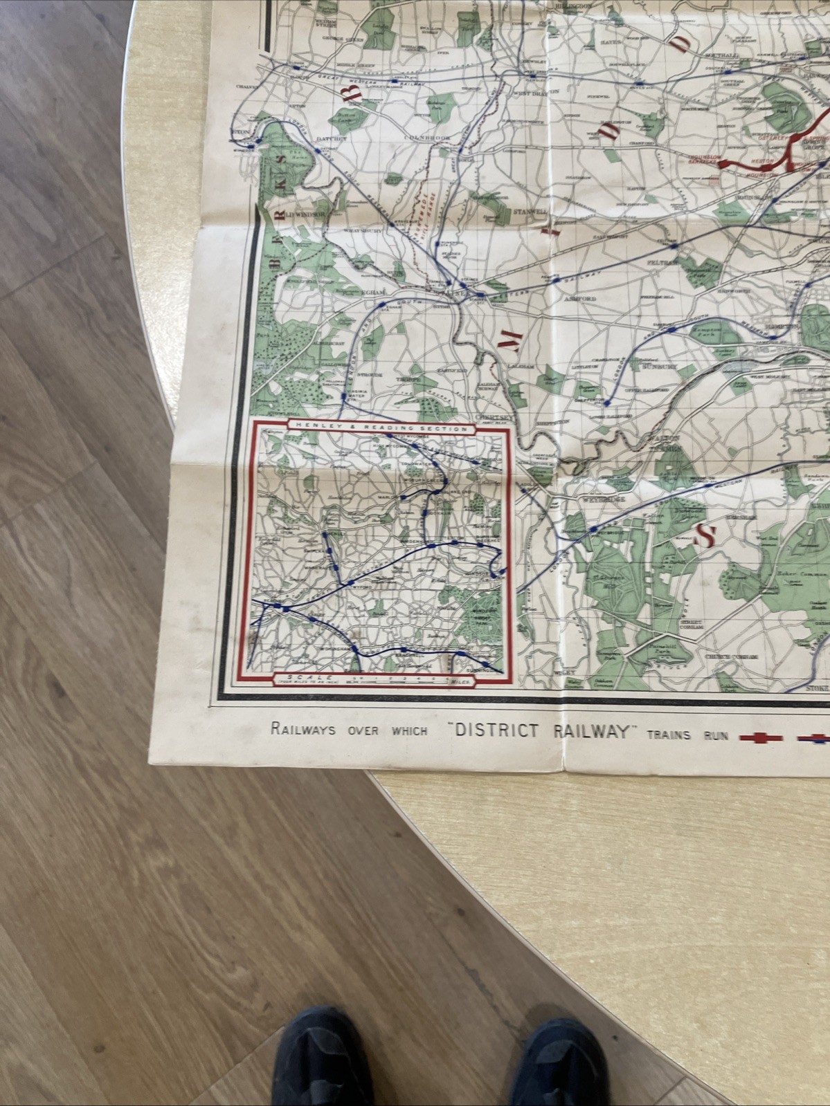 The “District” Map of Greater London & Environs – 1st ed – 1902