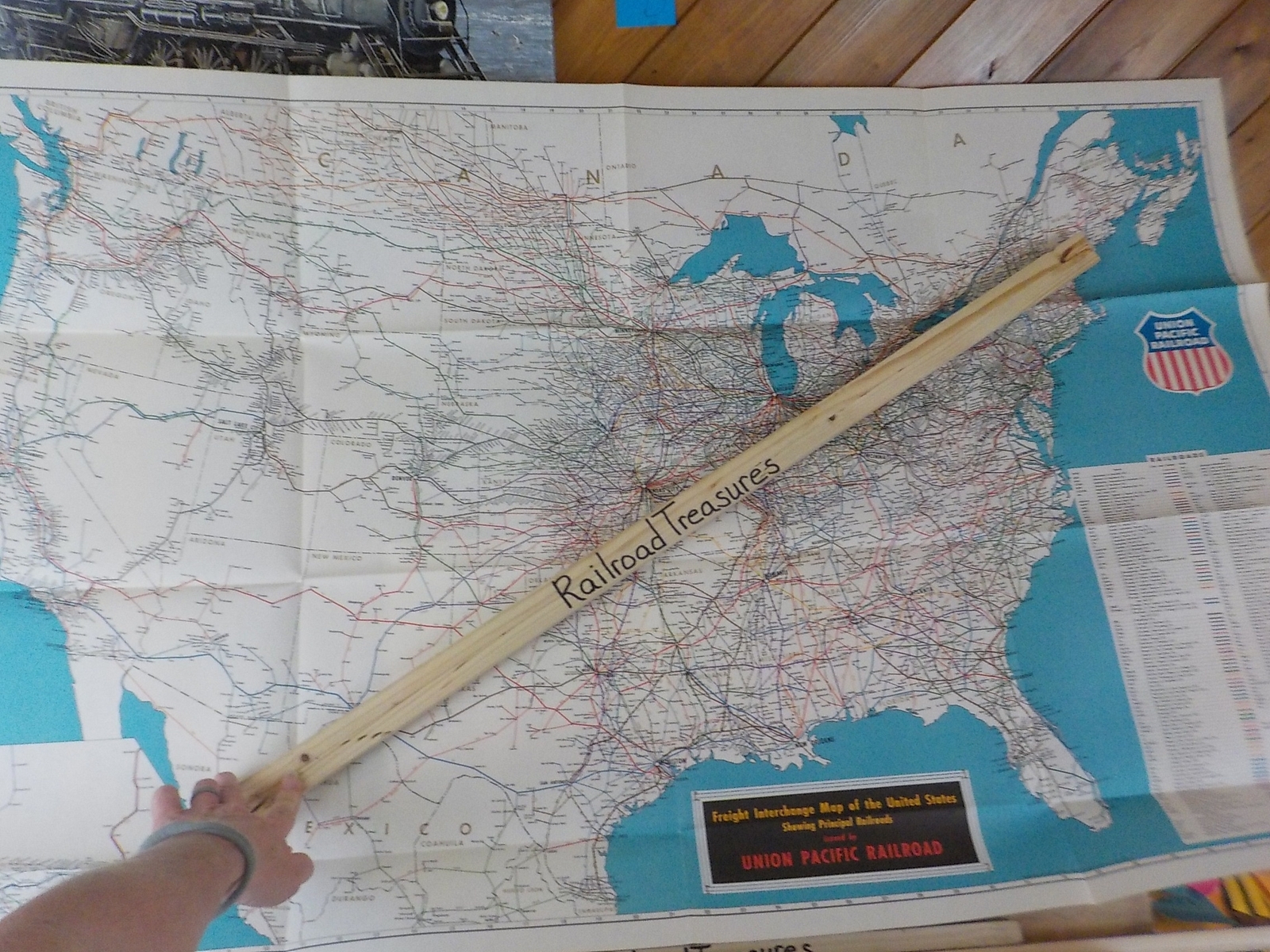 Map Freight Interchange Map of the United States Showing Principal Railroads UP