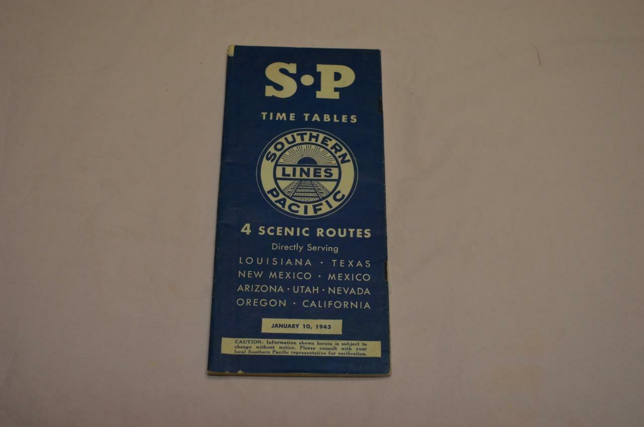 1943 SOUTHERN PACIFIC RAILROAD MAP LOUISIANA TEXAS NEW MEXICO MEXICO ARIZONA