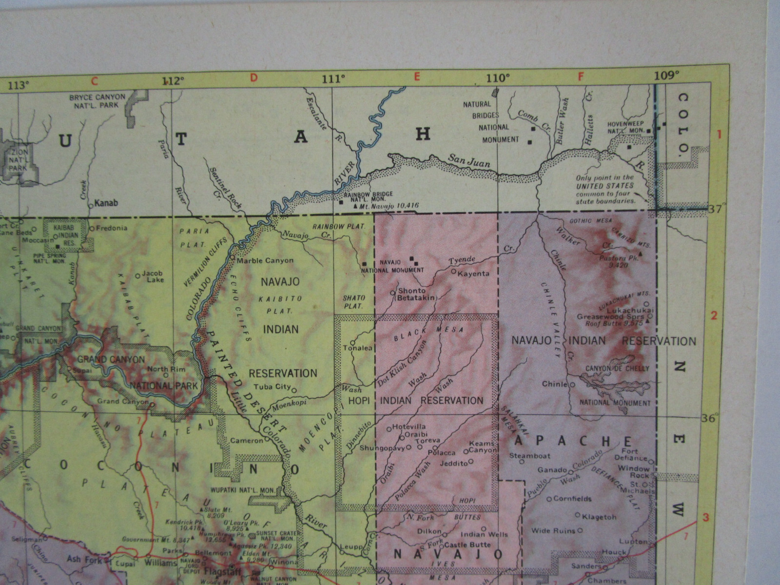 AZ AL 1959 ARIZONA Topographic RAILROAD Map APACHE RR ~or~ ALABAMA. TUSKEGEE RR