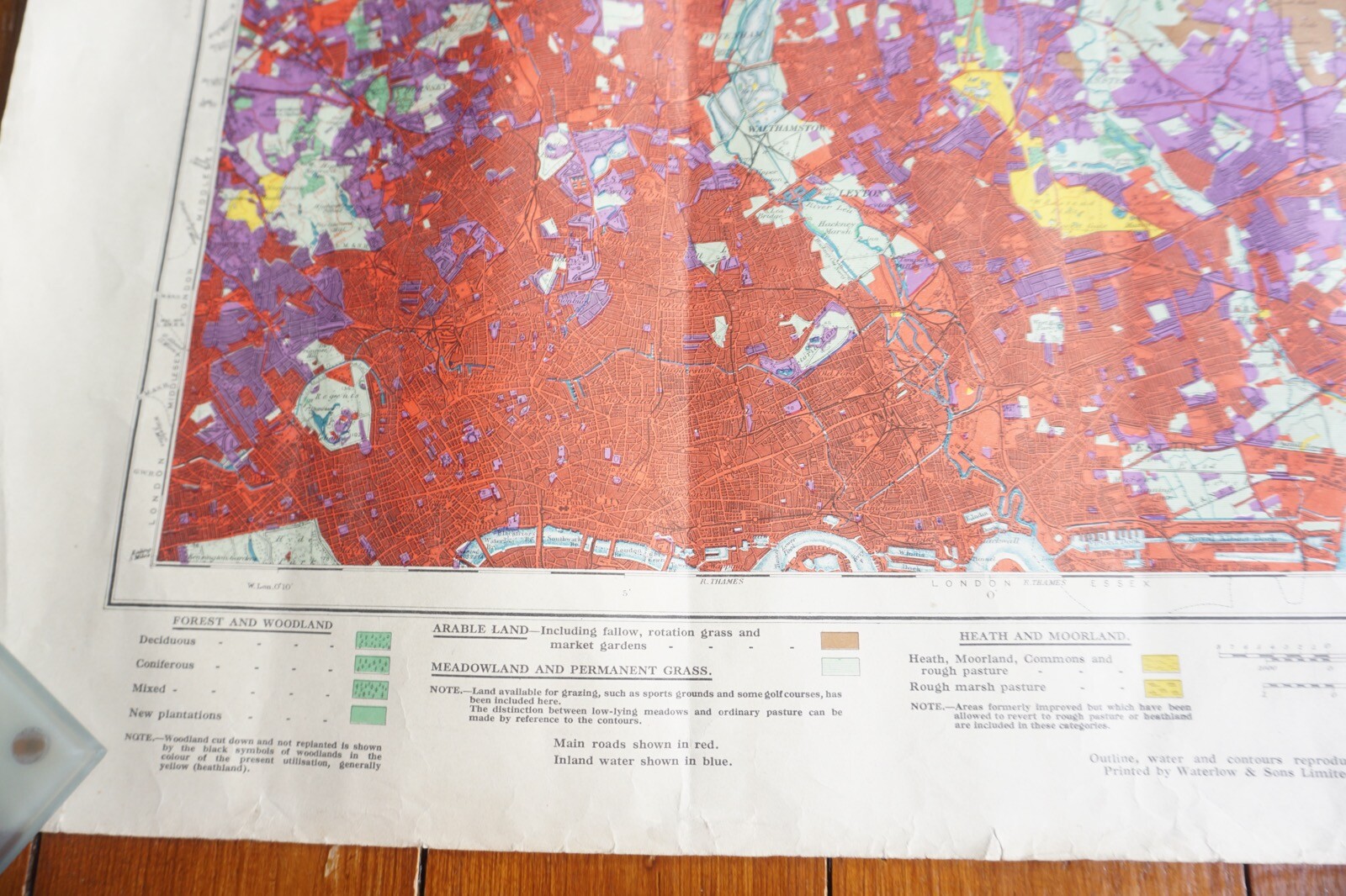 1933 North Eastern London Epping Forest Land Utilisation Survey Railway OS Map