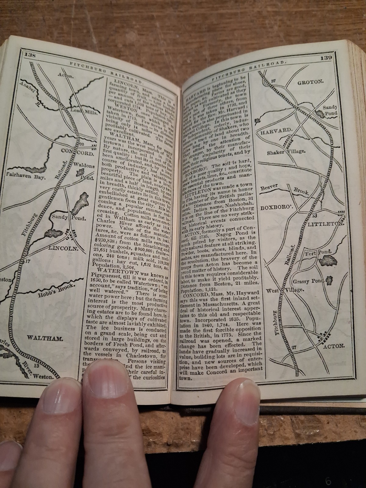 1847 Boston Almanac Many Railroad maps
