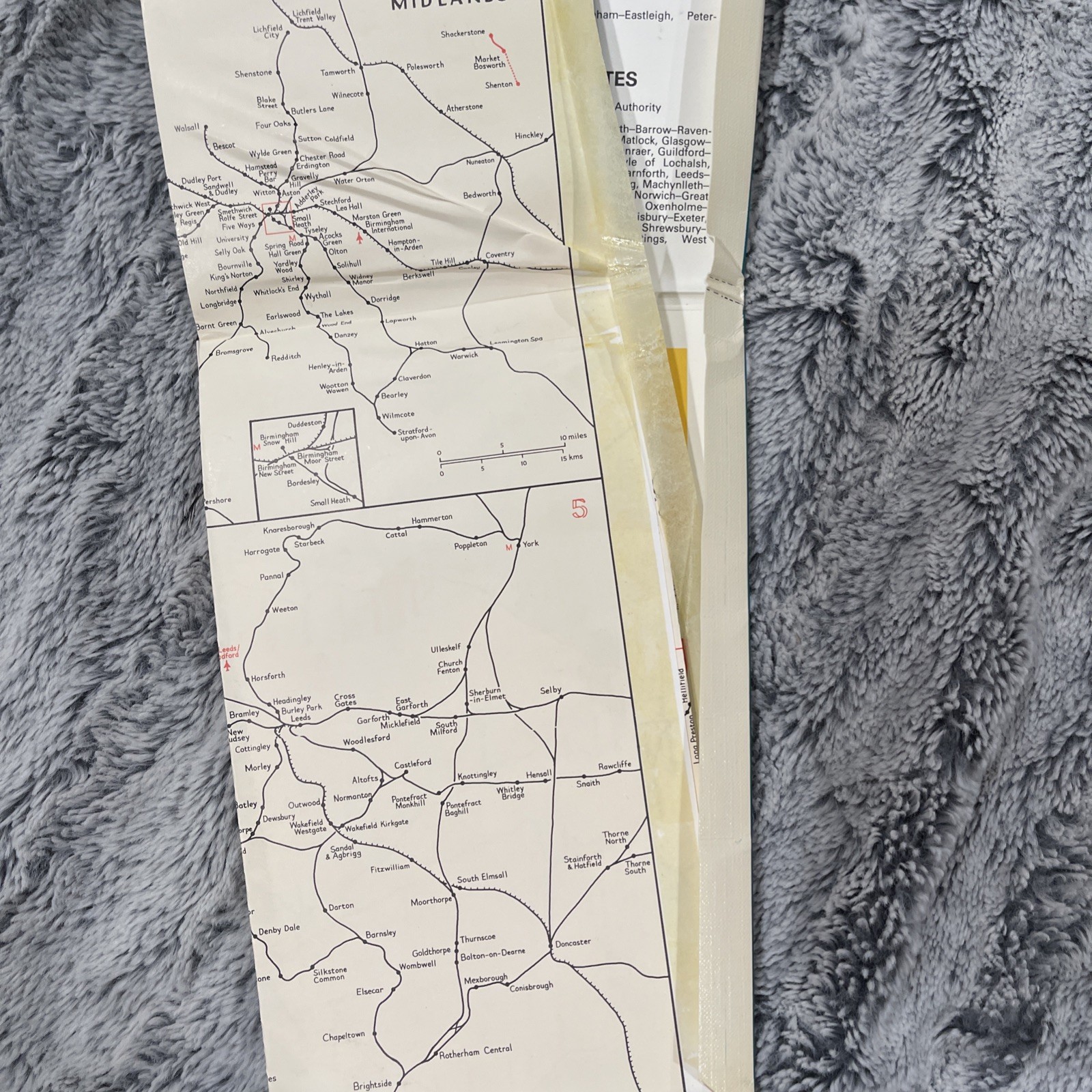 Thomas Cook Cooks Rail Railway Map of Britain And Ireland 1st Edition. 1988-1989