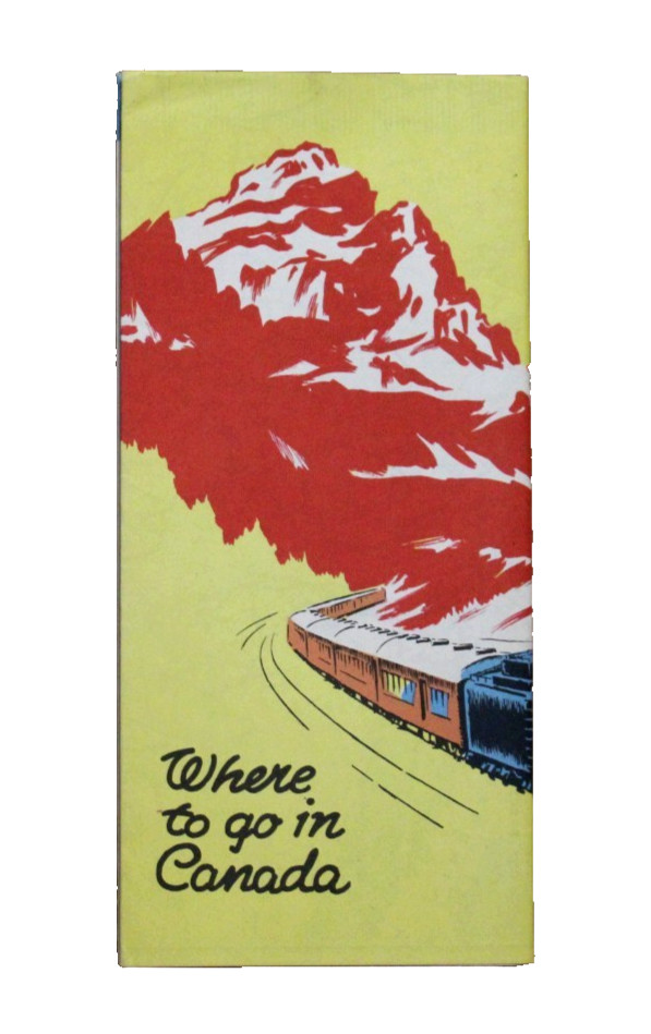 Vintage Map of Canadian Pacific Railway Lines November 1947