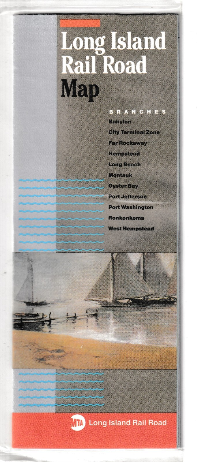 LONG ISLAND RAIL ROAD – SYSTEM MAP Sept. 1994 MINT