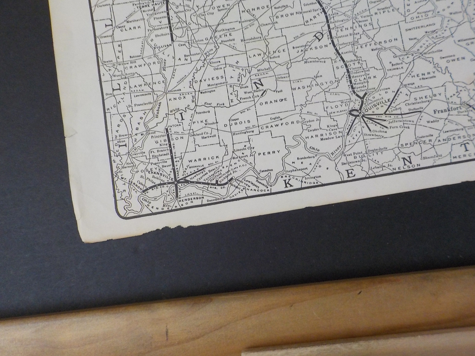 Map Central ELectric Traffic Association 1912-1923 REPRODUCED 1941