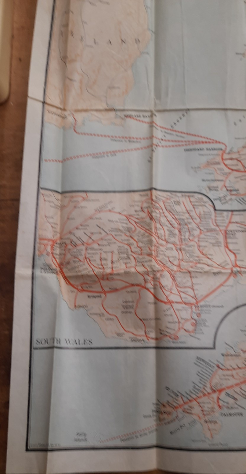 1920s Great Western Railway Map GWR