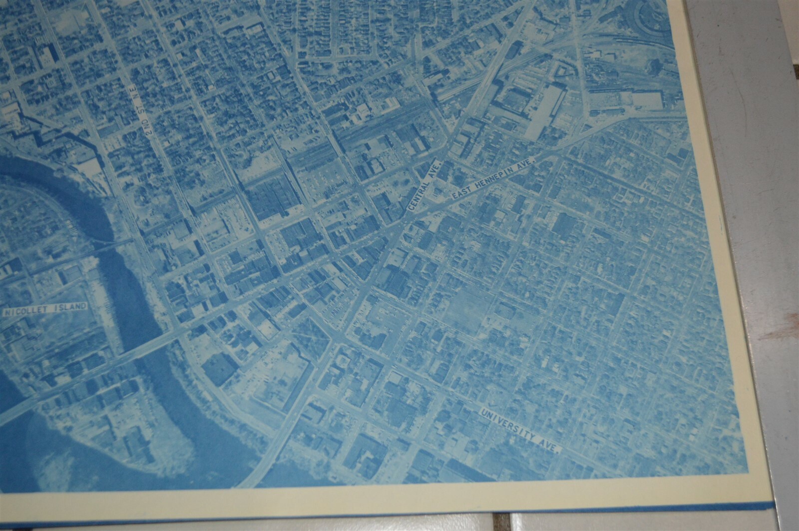 1958 Minnesota Hwy Dept Minneapolis Map North & NE Omaha Railroad Yards other RR