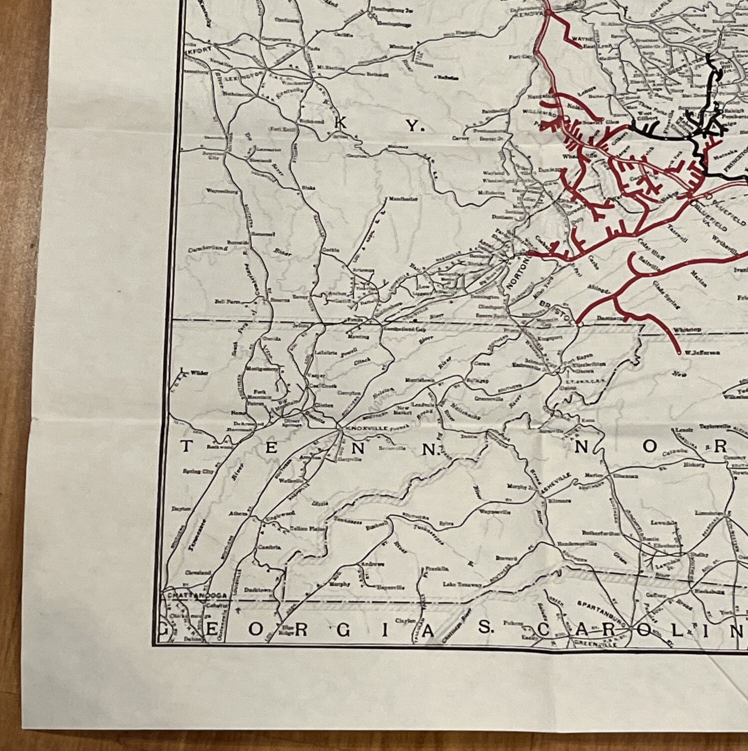 Norfolk & Western & VIRGINIAN RAILWAY Company Map