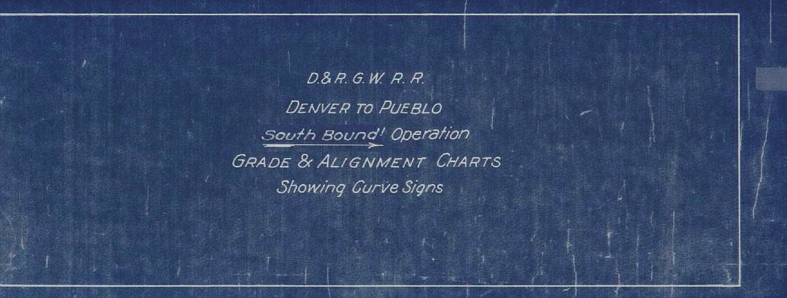 Denver & Rio Grande Western RR 1970 Denver to Pueblo (South) Track Chart on DVD