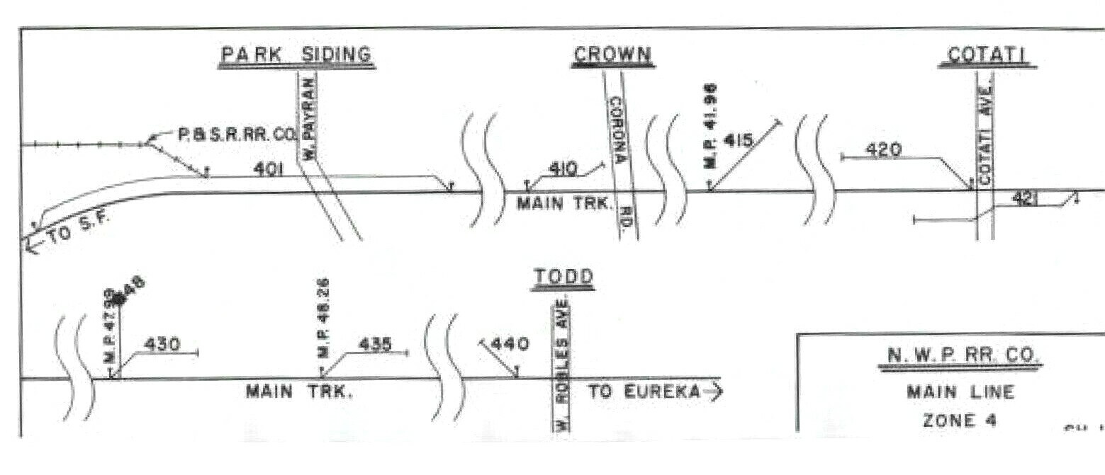 Northwestern Pacific RR Early 1980’s SPINS- Zones 1-12 PDF Pages on DVD
