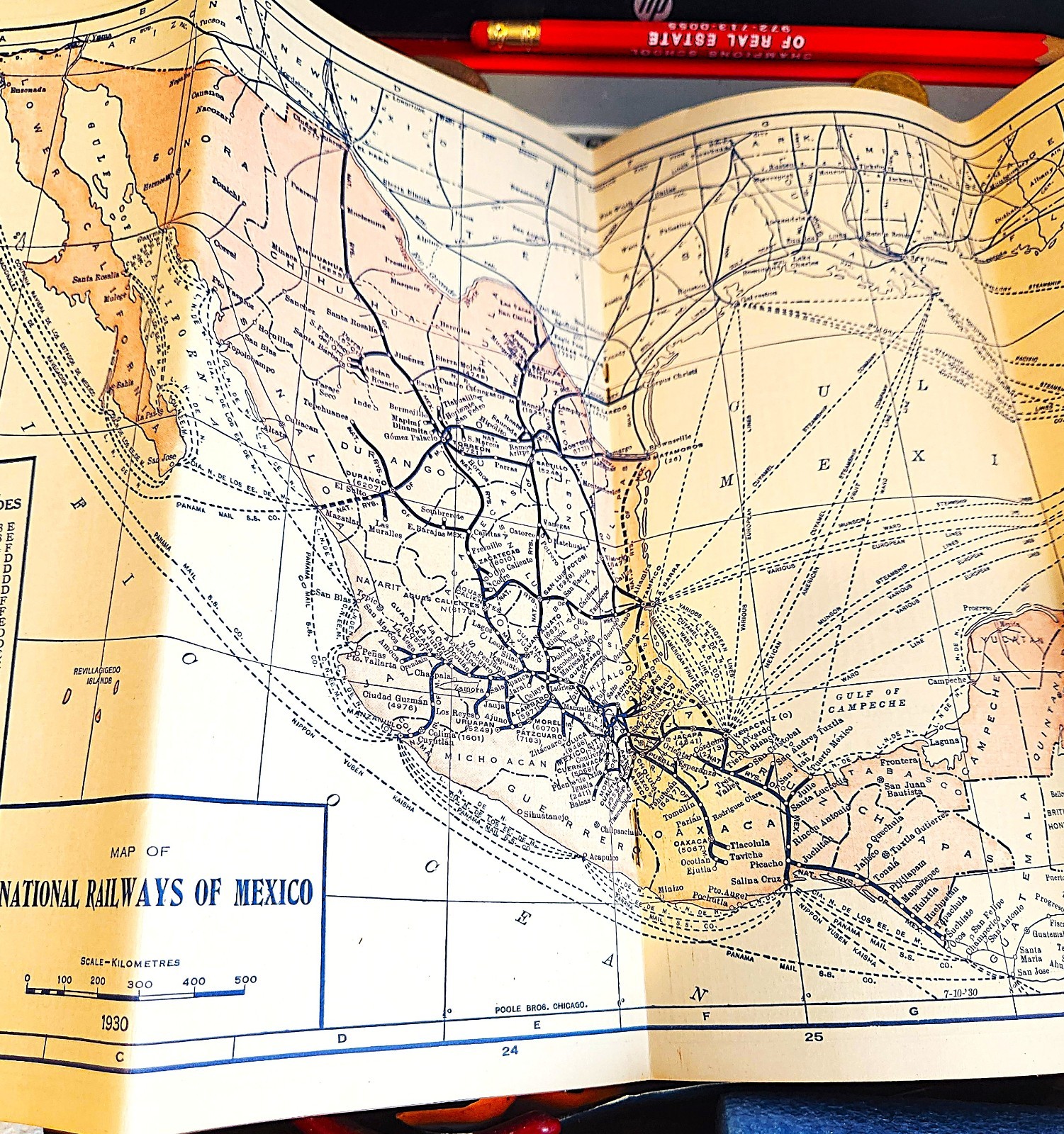 1941 CANADIAN PACIFIC RAILWAY MAP #28 FAIR / POOR CONDITION 20″ X 9″