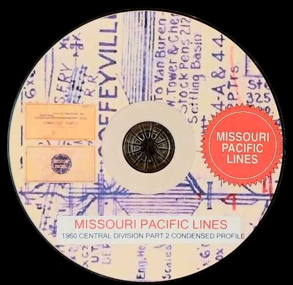 Missouri Pacific 1960 Central Division Pt 2 Condensed Profile PDF Pages on DVD