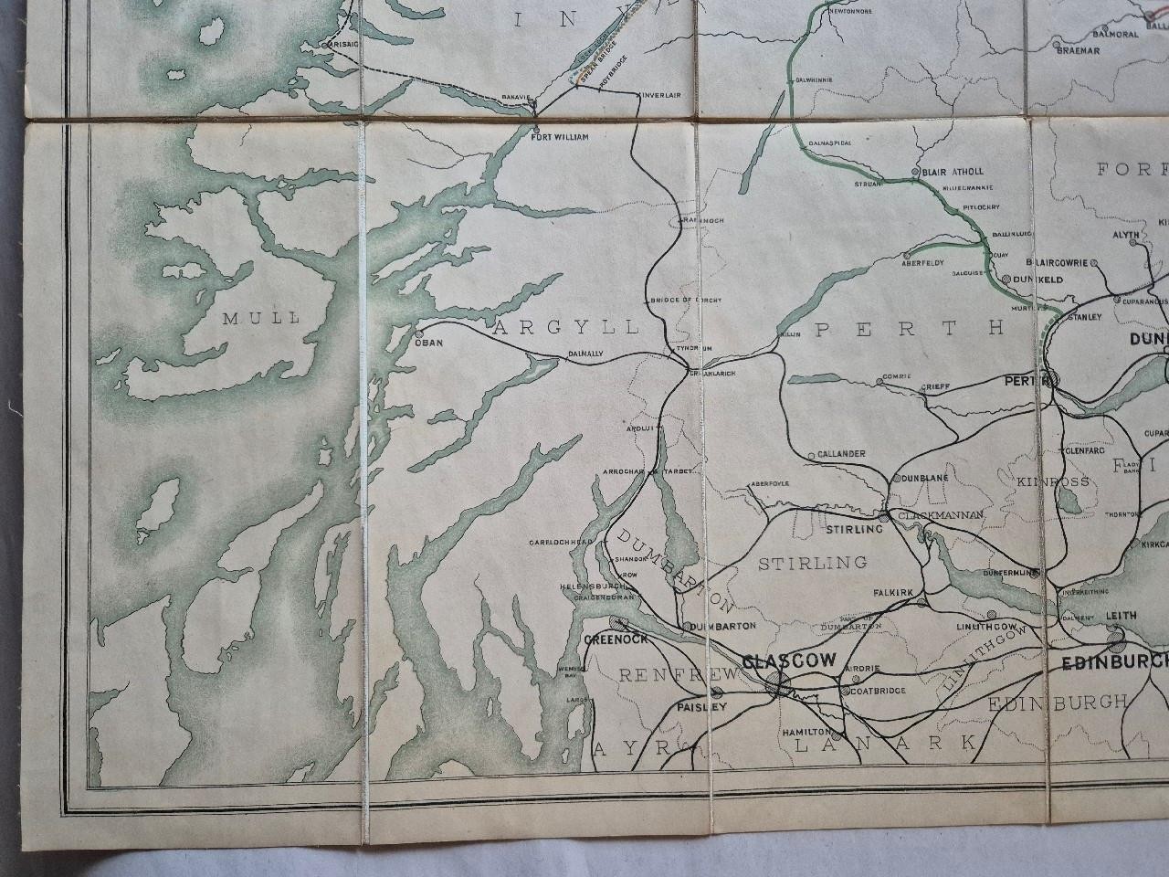 The Great North of Scotland Railway Bill 1897 Large Folding Map Original Scarce