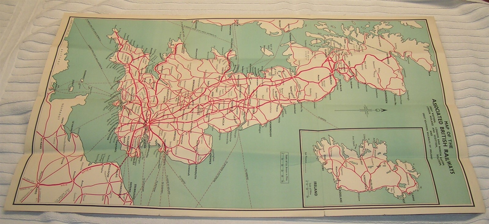 1950’s Collection of 2 Great Britain & Ireland Railway Maps