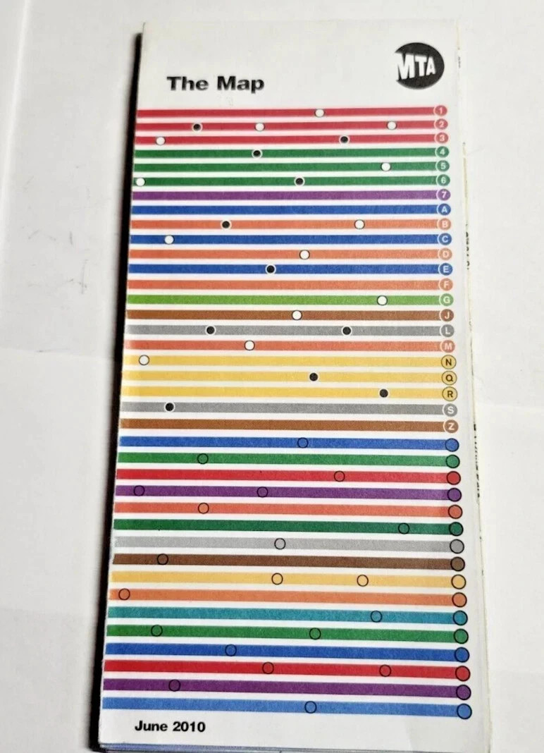 New York City Subway NYC Transit Vintage June 2010 Map M Train Changes Chrystie