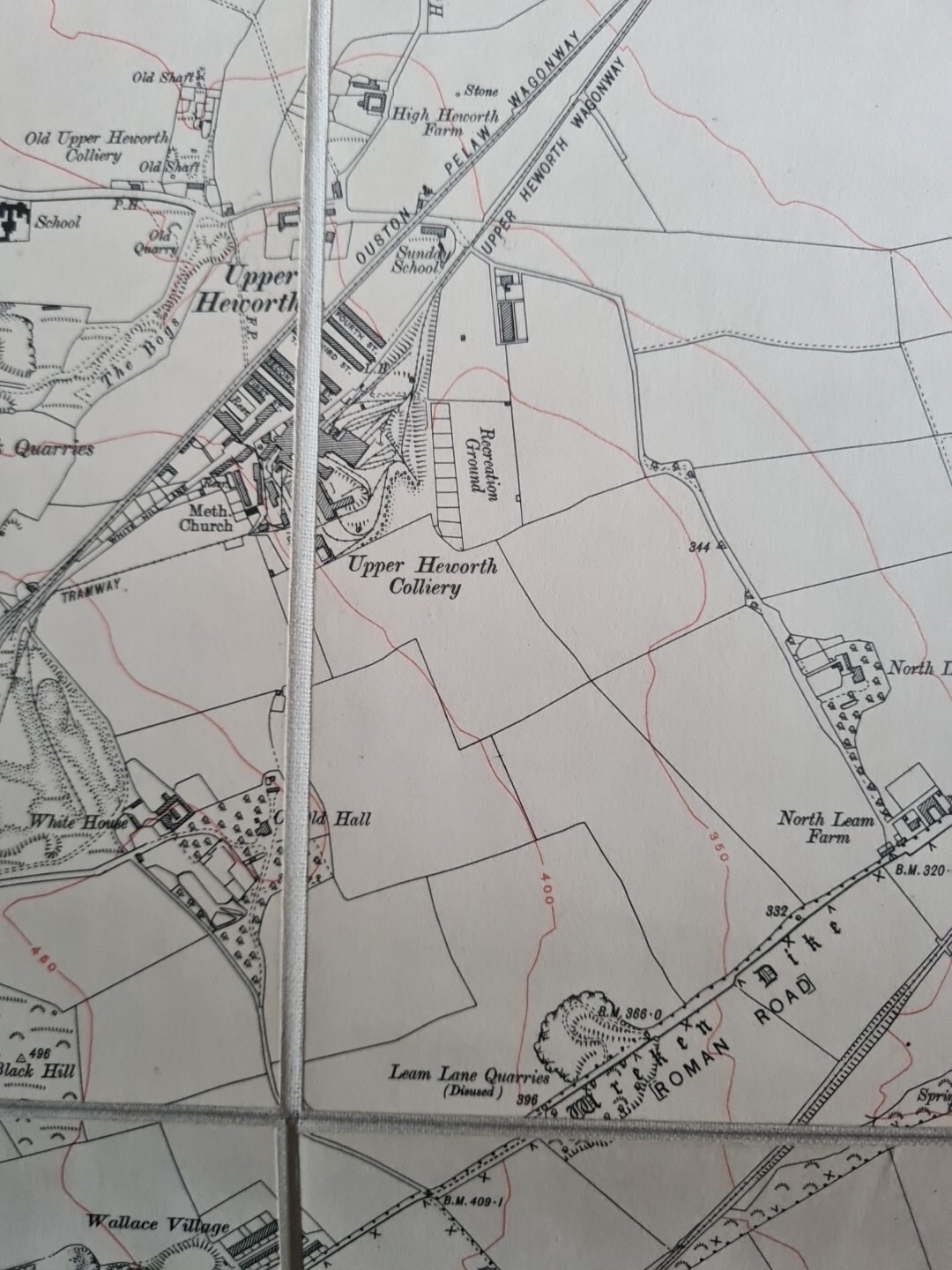 NER Gateshead Pelaw Map 1921 Railway Parcels delivered Handwritten Railway