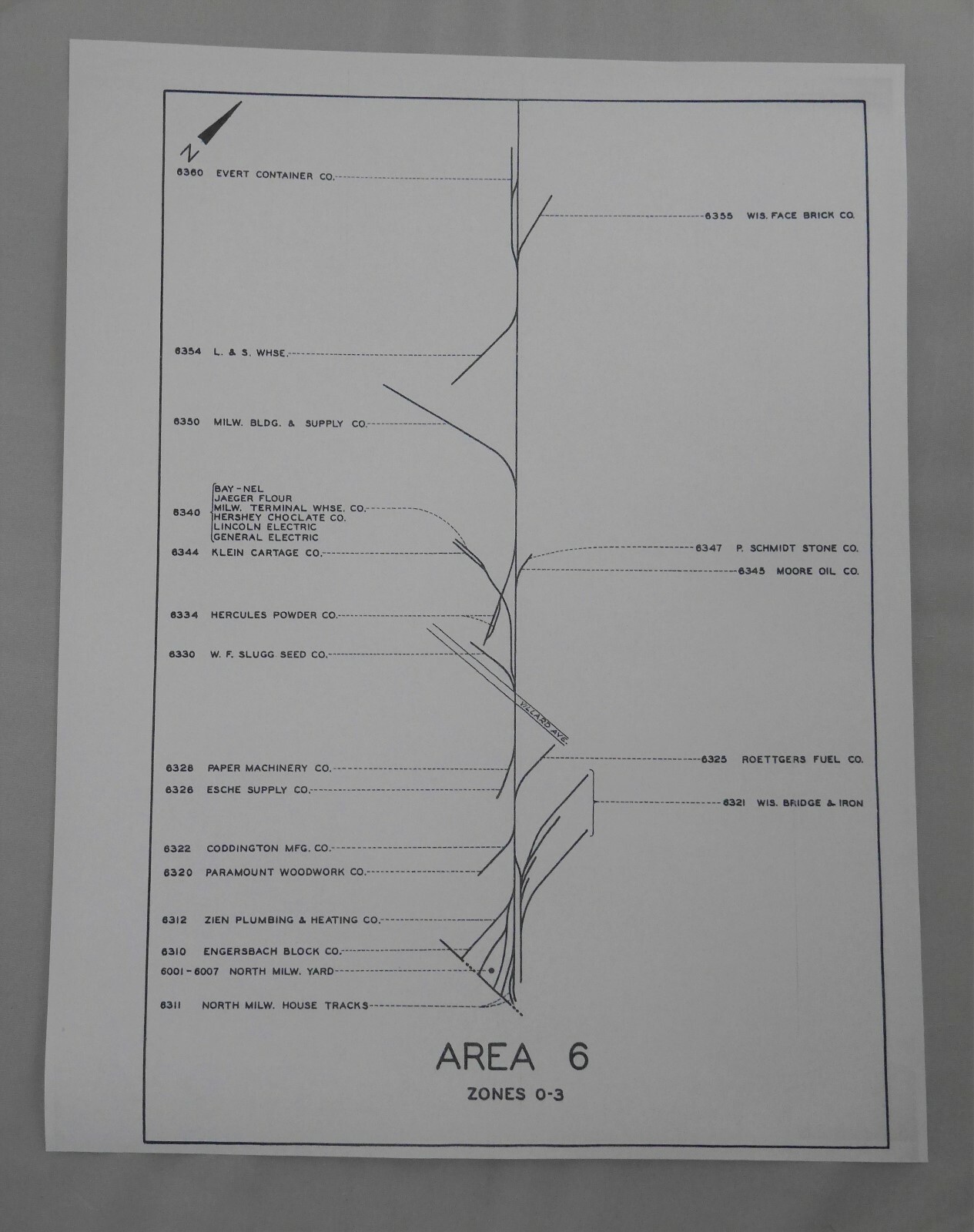 CMSTP&P Milwaukee Road SideTrack, 12 Individual Maps Detailing Business Tracks