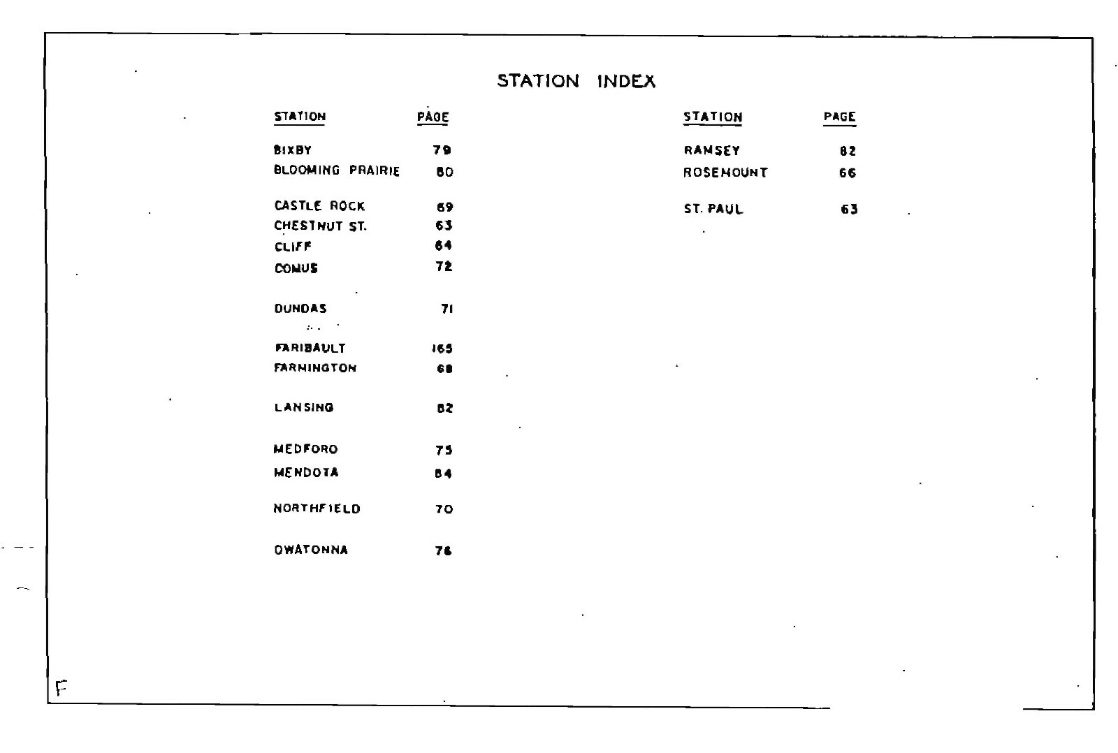 Milwaukee Road CMStP&P 1982 Northern Division Condensed Profile PDF Pages on DVD