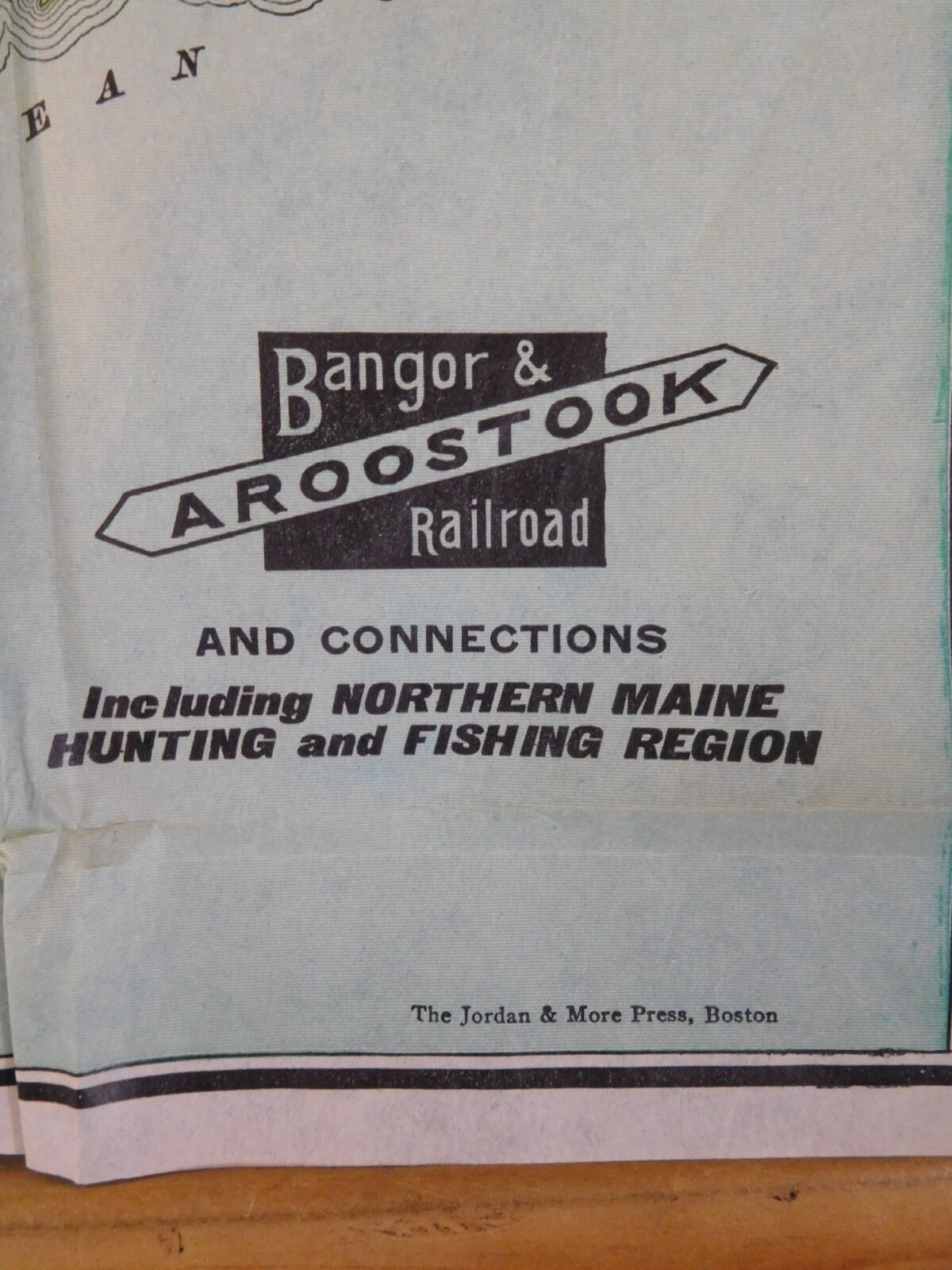 Map Bangor & Aroostook Railroad Company 1931?
