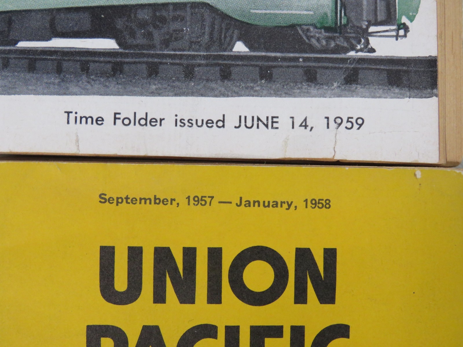 Railroad Maps & Timetables 1958 / 1959 Northern & Union Pacific Railroad